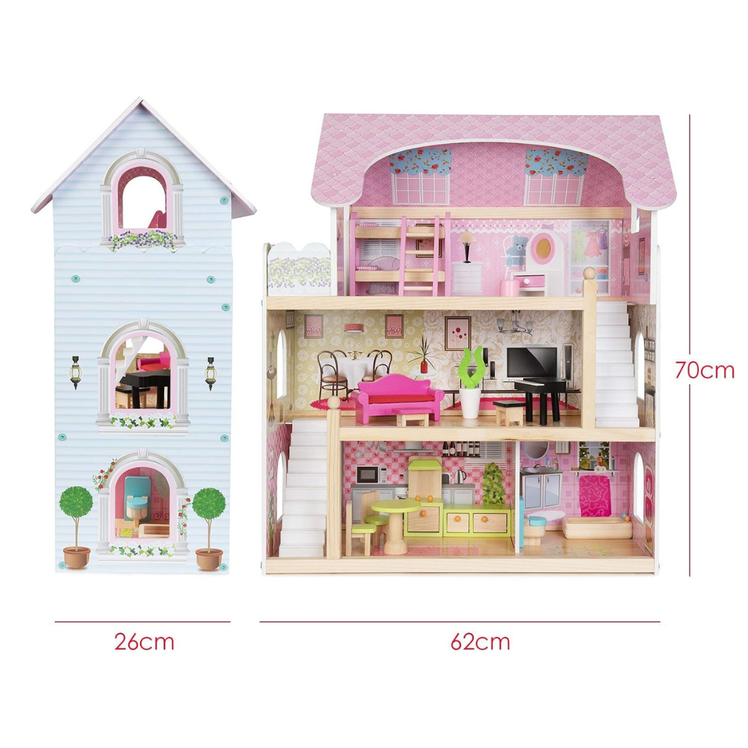 Casita para Niña de Madera (70cm x 62cm x 26cm)