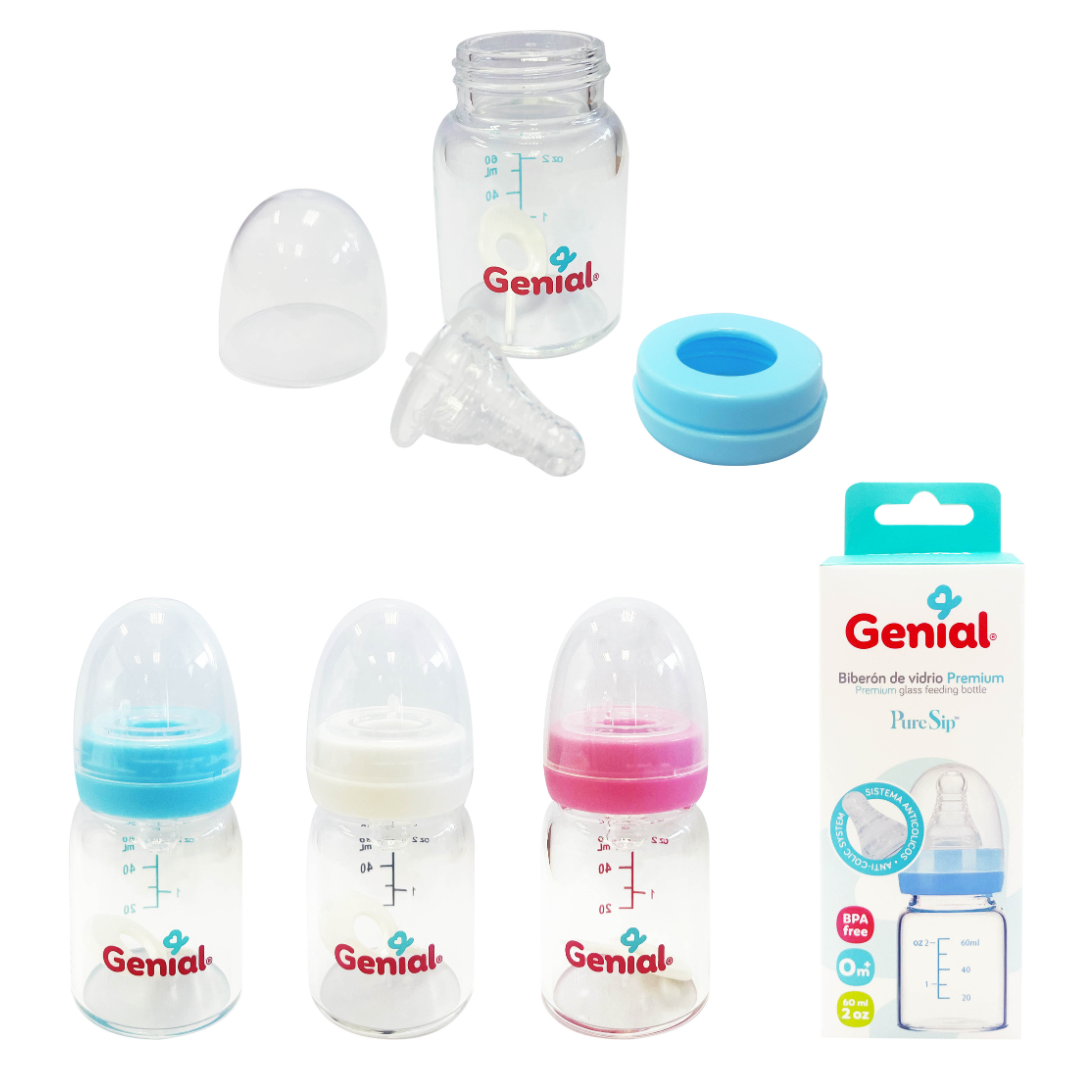 Biberon de 60ml de Vidrio