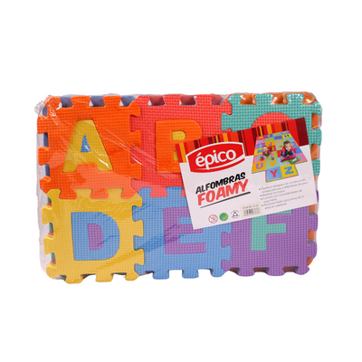Alfombra de Foamy Letras y Numeros 5.6 x 5.6 Pulgadas 36 Pcs