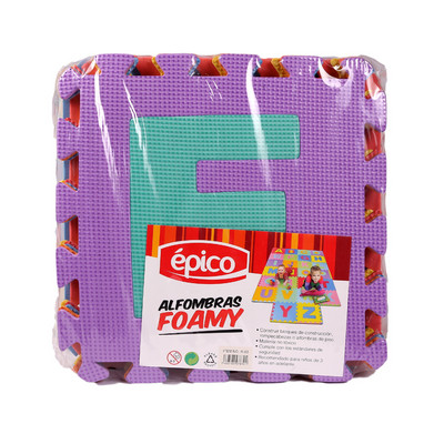 Alfombra de Foamy 11.5 x 11.5 Pulgadas (Letras)