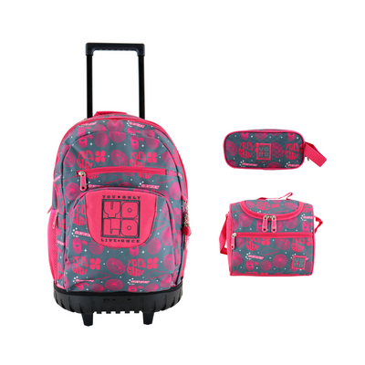 Combo YOLO Girl (Maleta 20 pulgadas, Lonchera y Cartuchera)