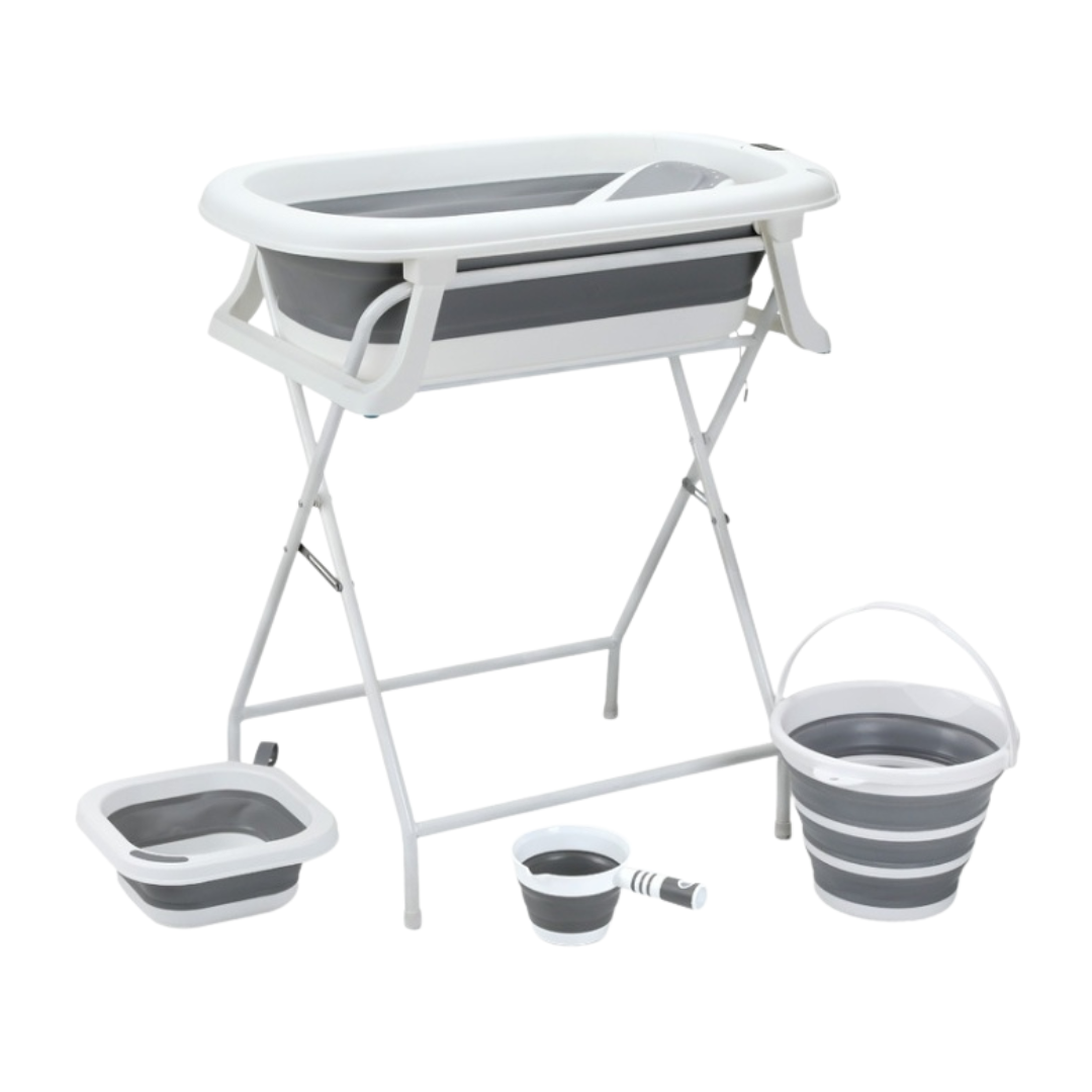 Set de Bañera con Pedestal Retractil