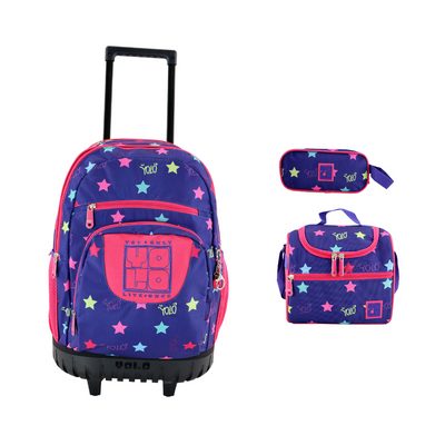 Combo YOLO Estrella Azul (Maleta 20 pulgadas, Lonchera y Cartuchera)