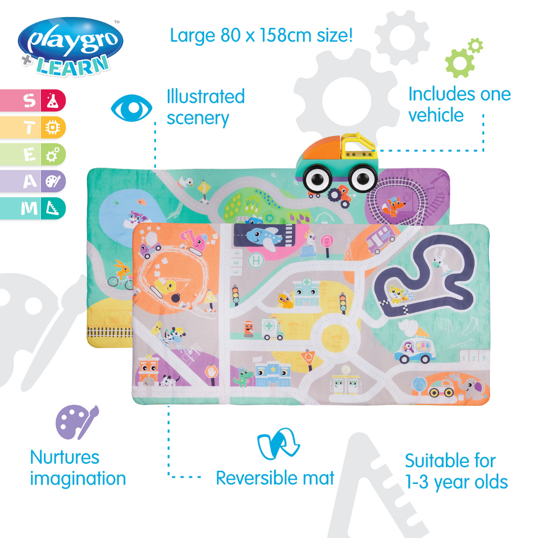 Jumbo Mat Reversible - Ciudad y Campo