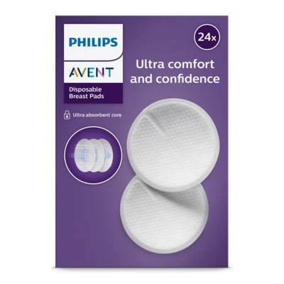 Almohadillas Para Lactancia Desechables - Paquete de 24 Unidades