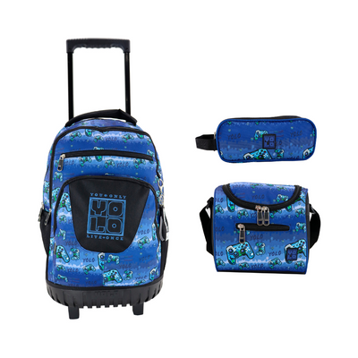Combo YOLO Gamer (Maleta 20 pulgadas, Lonchera y Cartuchera)