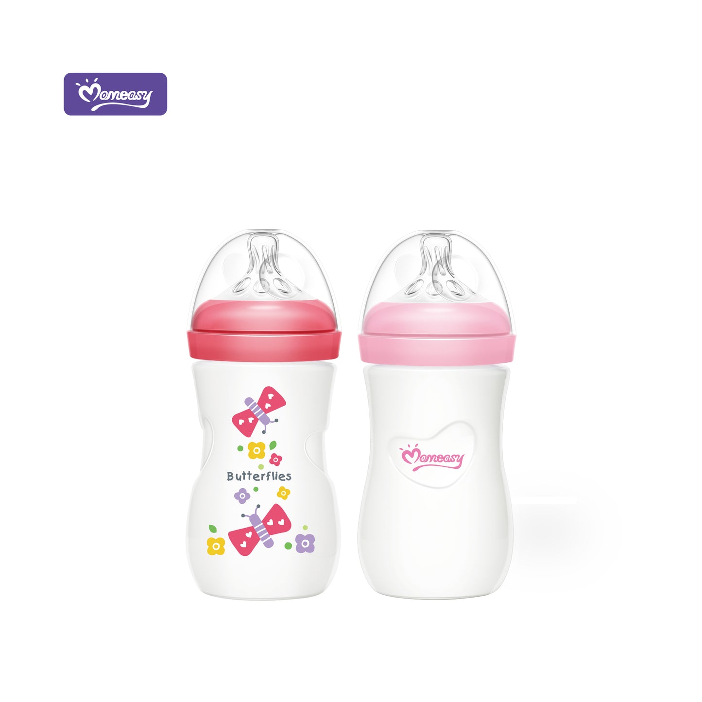 Set de Biberones Cuello Ancho (2 Piezas de 8oz)