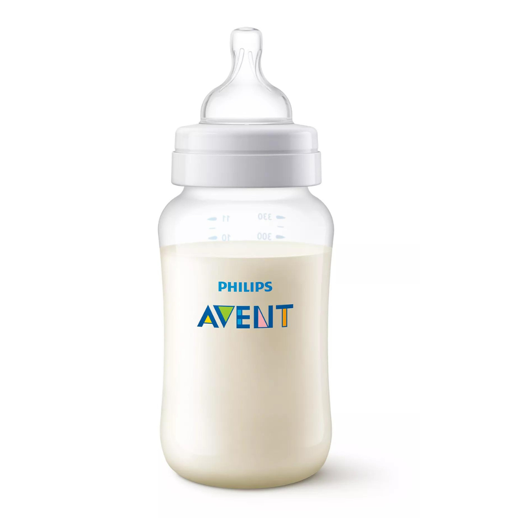 Biberón Anticólico Transparente 11 oz 1m+ (1 Unidad)