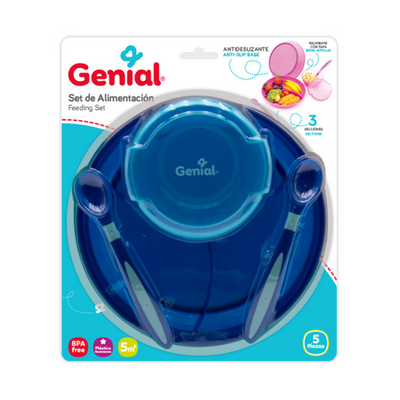 Set De Alimentación Para Bebes Con Base Anti Deslizante