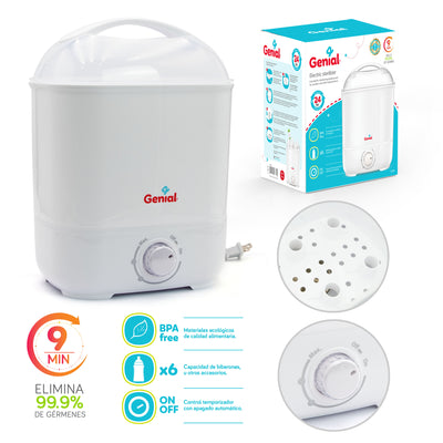 Esterilizador De Biberones Con Capacidad de 6 Biberones y Accesorios