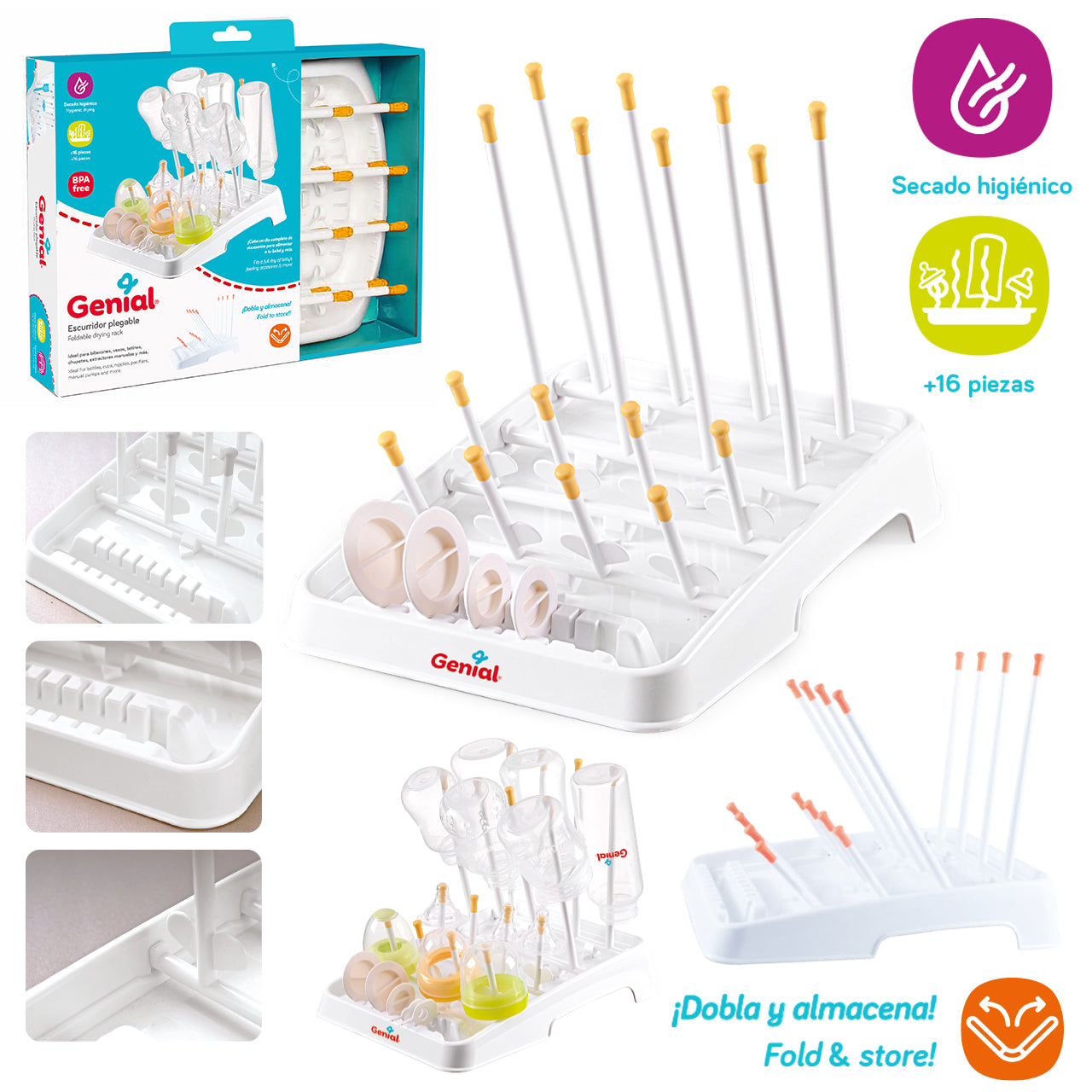 Escurridor Plagable para Biberones