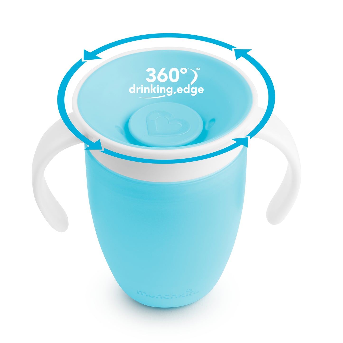 Vaso 360 7oz Con Asas y Tapa - Azul