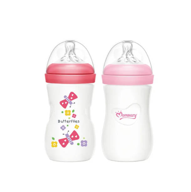 Set de Biberones Cuello Ancho (2 Piezas de 8oz)