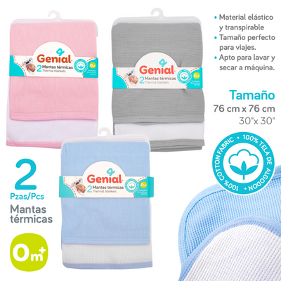 Mantas Térmicas para Bebé (2 Pack)