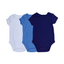 Set De Bodys Manga Corta 100% Algodón (3 Piezas)