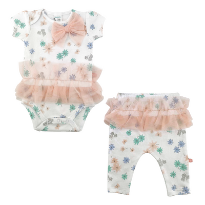 Conjunto 2 piezas Bodie y Pantalón Tutu Colección Flower Ballet