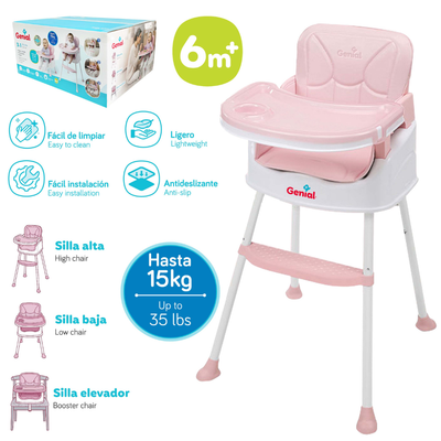 Comedor 3 en 1 - Butaca, Silla Baja y Silla Alta
