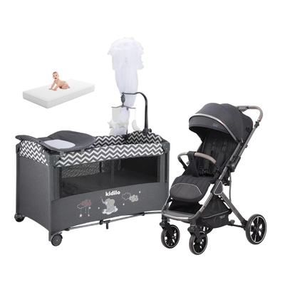 Combo Premium - Corral Colecho, Colchon y Coche Reversible