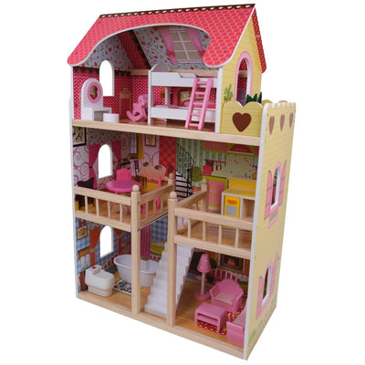 Casita de Madera para Niñas (90cm x 59cm x 33cm)