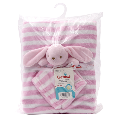 Manta para Bebé con Manta de Apego Con Peluche (30x40)