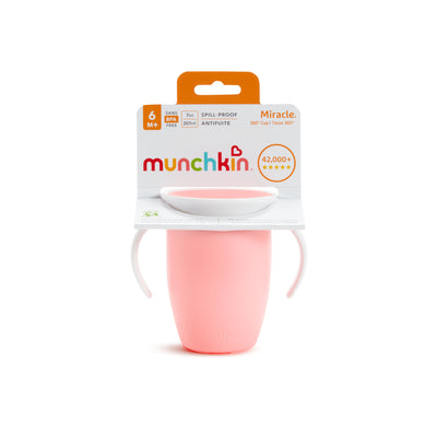 Vaso 360 7 OZ. Con Asas y Tapa - Rosa