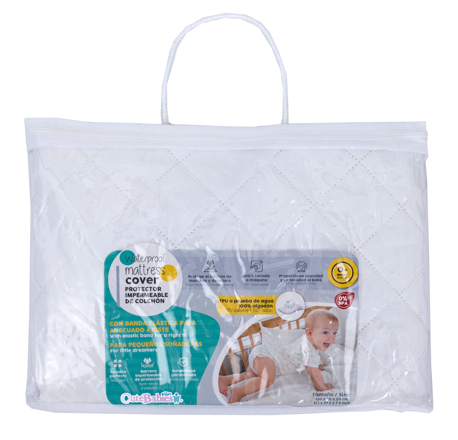 Protector Impermeable Para Colchón de Cuna – Karime Outlet